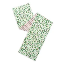Lenox Bayberry Merry & Bright Reversible Table Runner