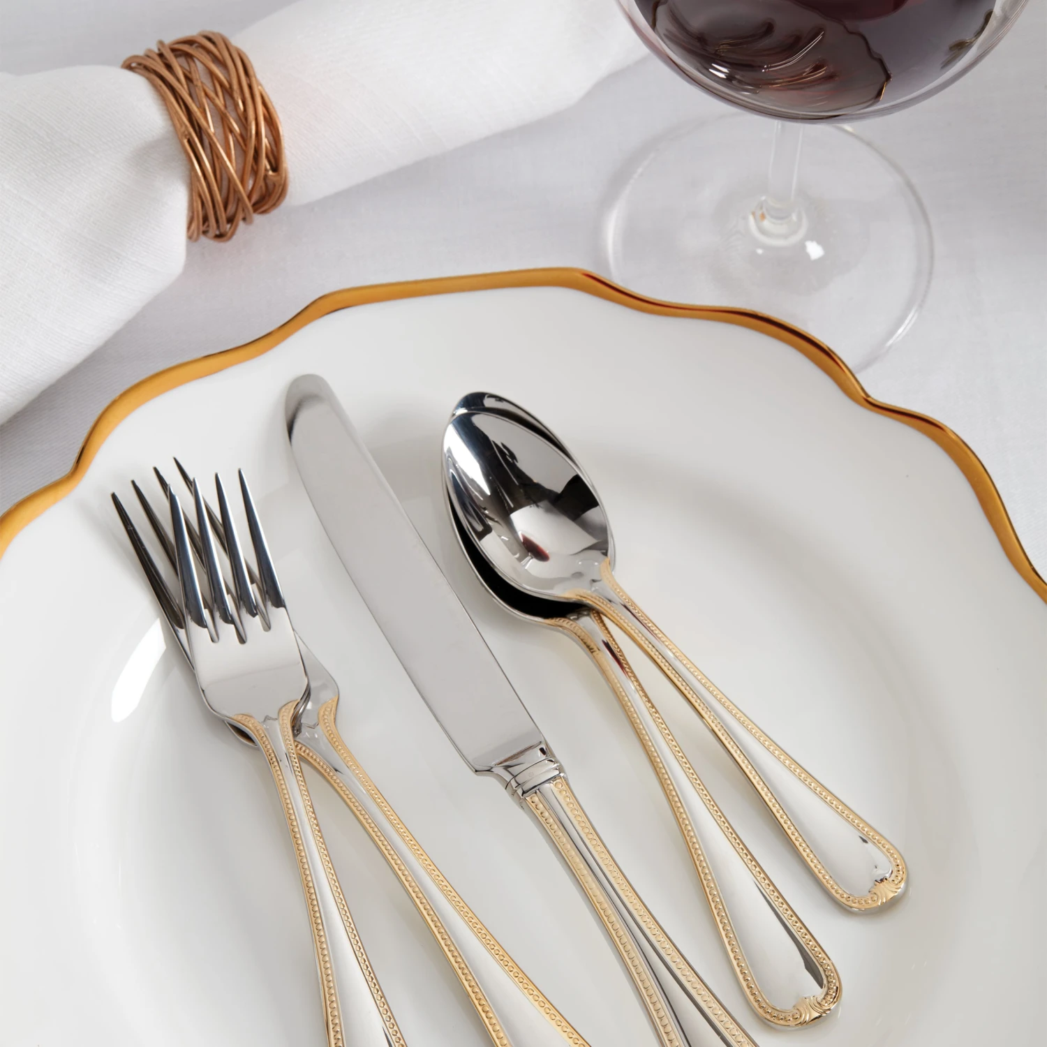 Lenox Vintage Jewel Gold 5-Piece Place Setting 4 Lenox Vintage Jewel Gold 5-Piece Place Setting - Image 2