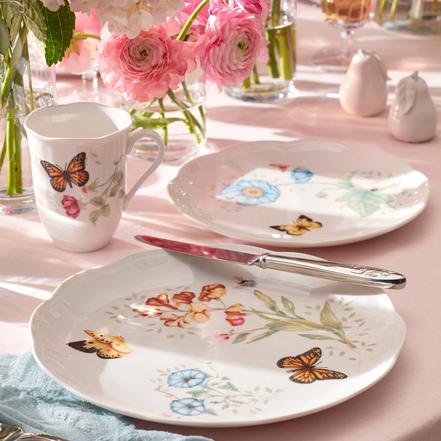 Lenox Butterfly Meadow Monarch Accent Plate 4 Lenox Butterfly Meadow Monarch Accent Plate - Image 2