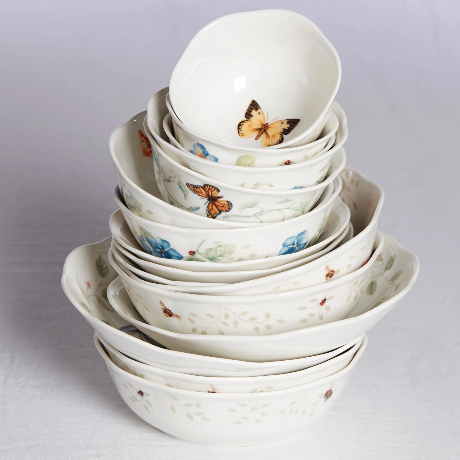 Lenox Butterfly Meadow Pasta Bowl 6 Lenox Butterfly Meadow Pasta Bowl - Image 4