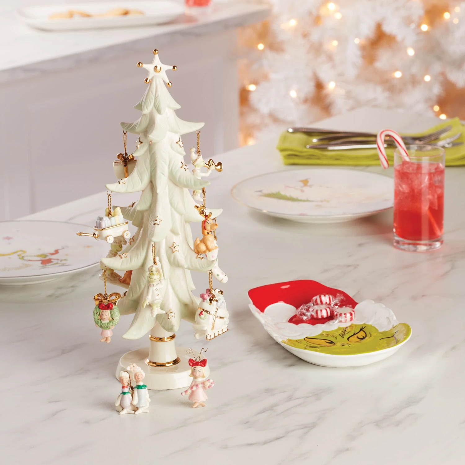 Lenox How The Grinch Stole Christmas 12-Piece Ornament Tree 7 Lenox How The Grinch Stole Christmas 12-Piece Ornament Tree - Image 5
