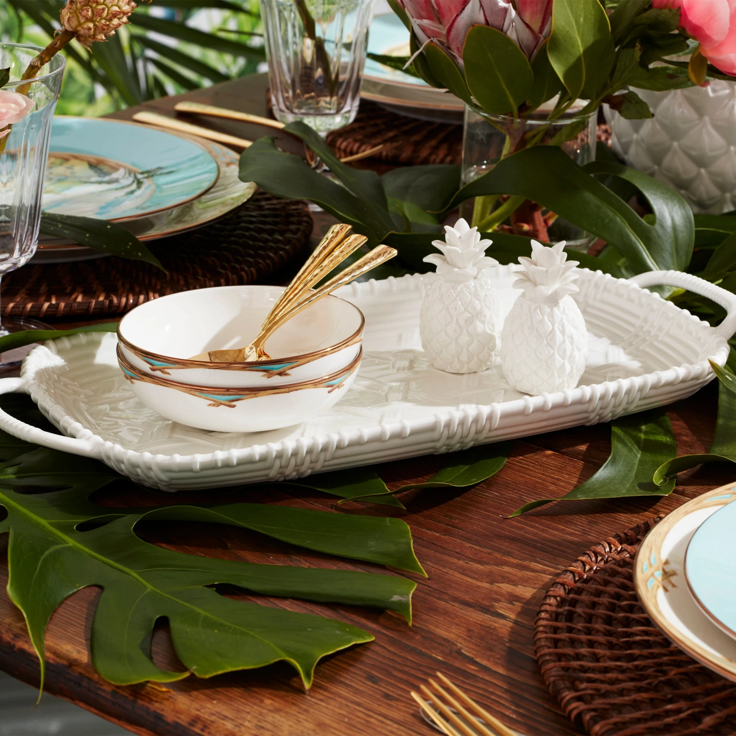 Lenox British Colonial Bamboo Fruit Bowl 4 Lenox British Colonial Bamboo Fruit Bowl - Image 2