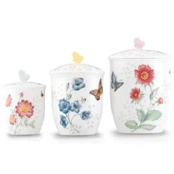 Lenox Butterfly Meadow 3-Piece Canister Set -Sass Store 813478 wHR