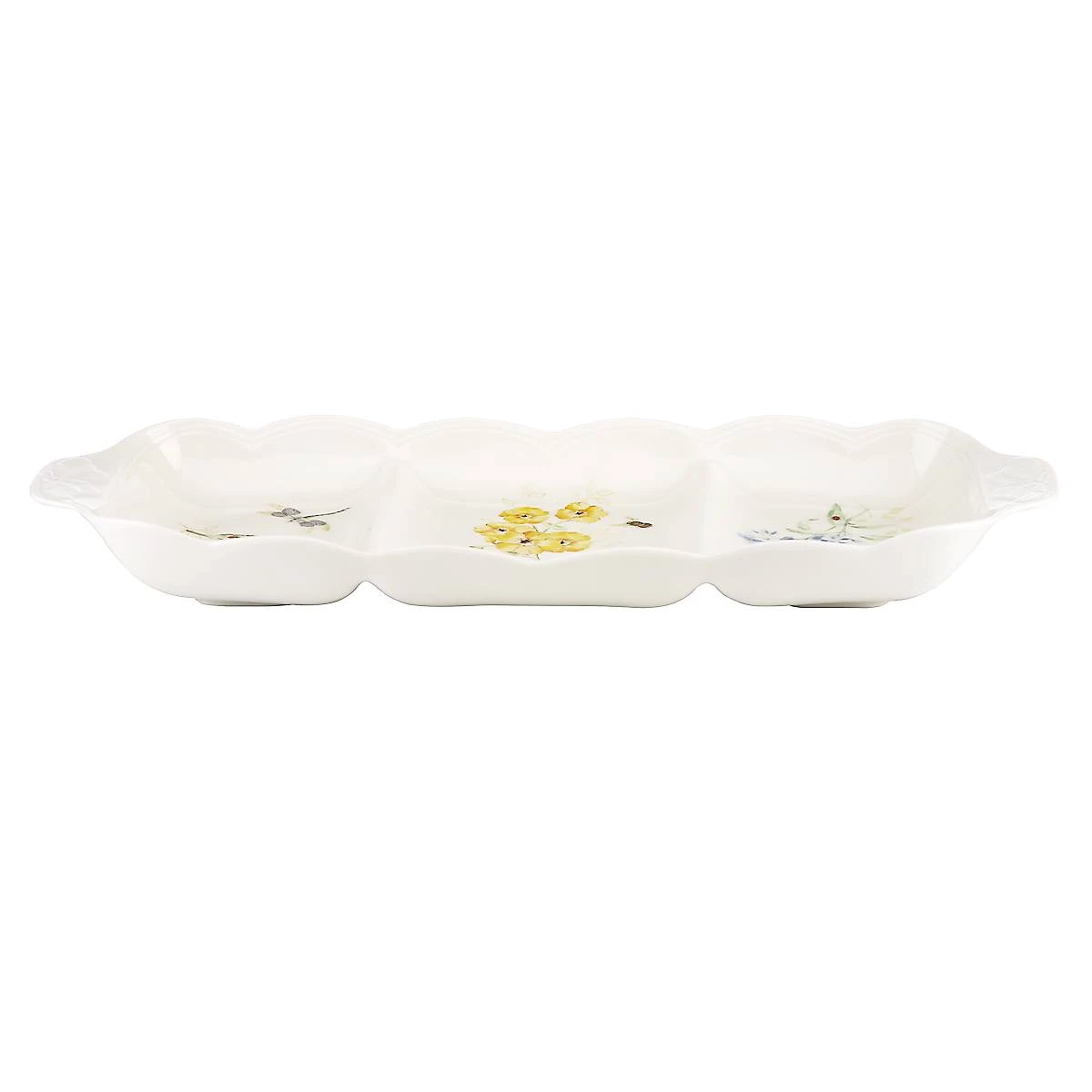 Lenox Butterfly Meadow 16" Divided Serving Dish 5 Lenox Butterfly Meadow 16" Divided Serving Dish - Image 3