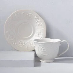 Lenox French Perle ™ Cup And Saucer 13 Lenox French Perle ™ Cup And Saucer -Sass Store 822946 w1