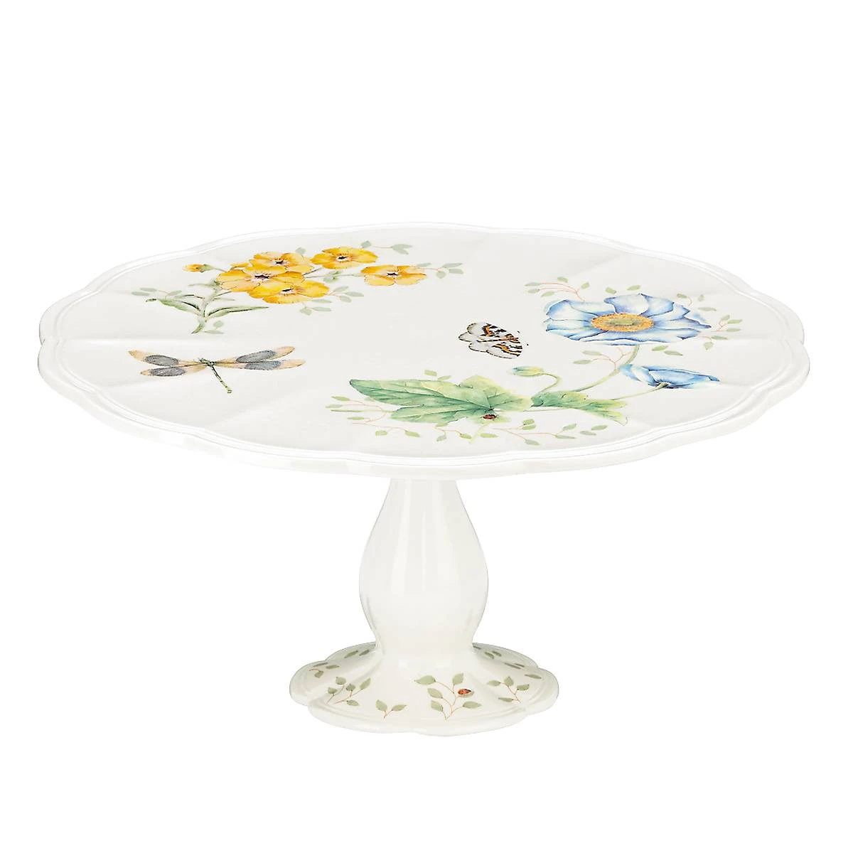 Lenox Butterfly Meadow Pedestal Cake Plate 3 Lenox Butterfly Meadow Pedestal Cake Plate