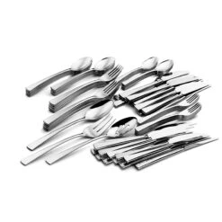 Biscayne 75-Piece Flatware Set -Sass Store 847752 GNP S14 PKG
