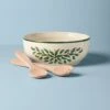 Lenox Holiday Salad Bowl & Servers -Sass Store 853767 w10 b09e94c4 4368 42ce 9e2a 8a1271861144