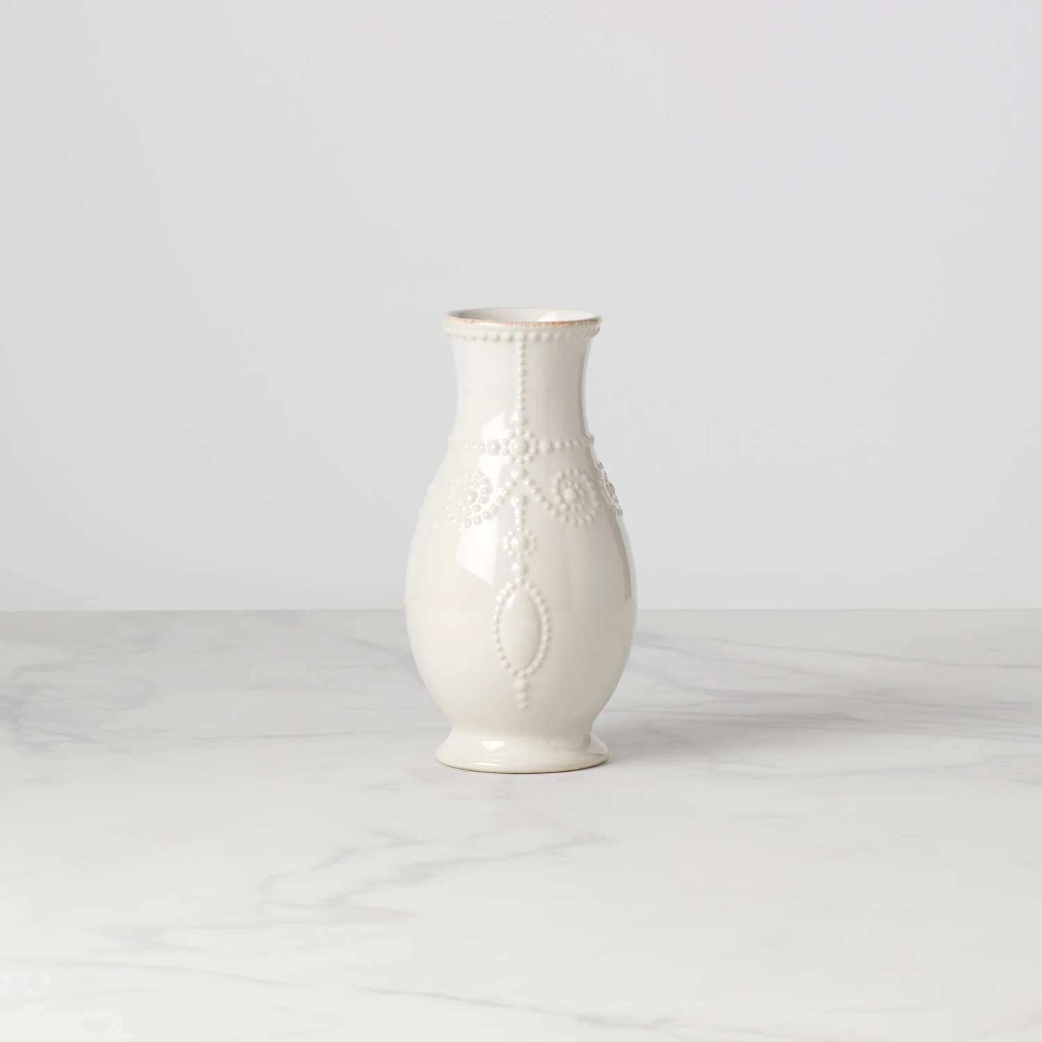 Lenox French Perle 8" Fluted Vase 3 Lenox French Perle 8" Fluted Vase