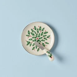 Lenox Hosting The Holidays Cheese Plate & Knife Set