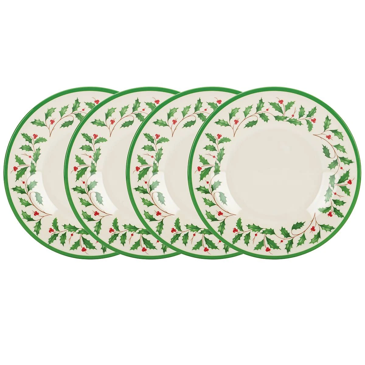 Lenox Holiday 4-Piece Melamine Accent Plate Set 4 Lenox Holiday 4-Piece Melamine Accent Plate Set - Image 2
