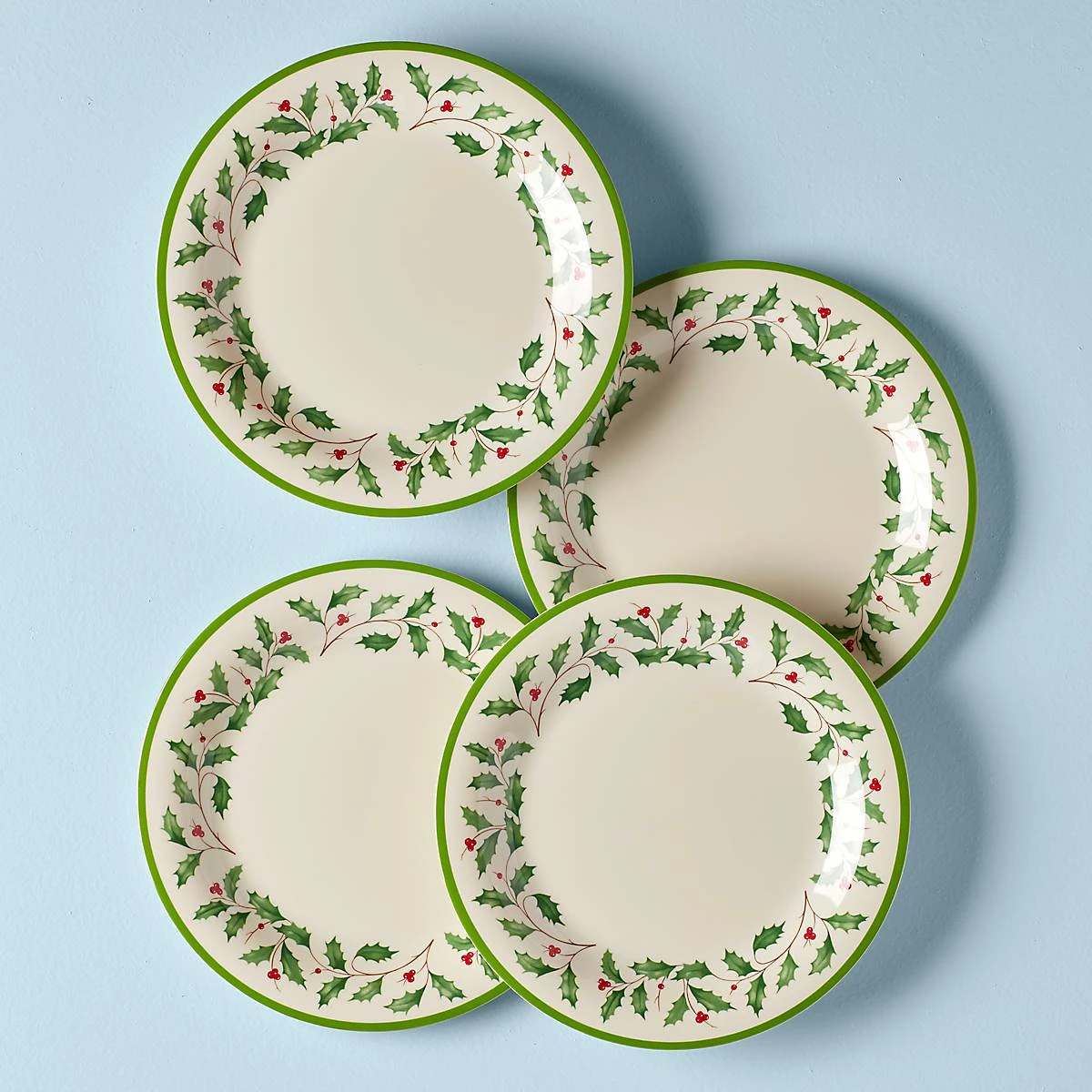 Lenox Holiday 4-Piece Melamine Dinner Plate Set 3 Lenox Holiday 4-Piece Melamine Dinner Plate Set