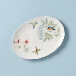 Lenox Butterfly Meadow Flutter Eastern Bluebird Platter