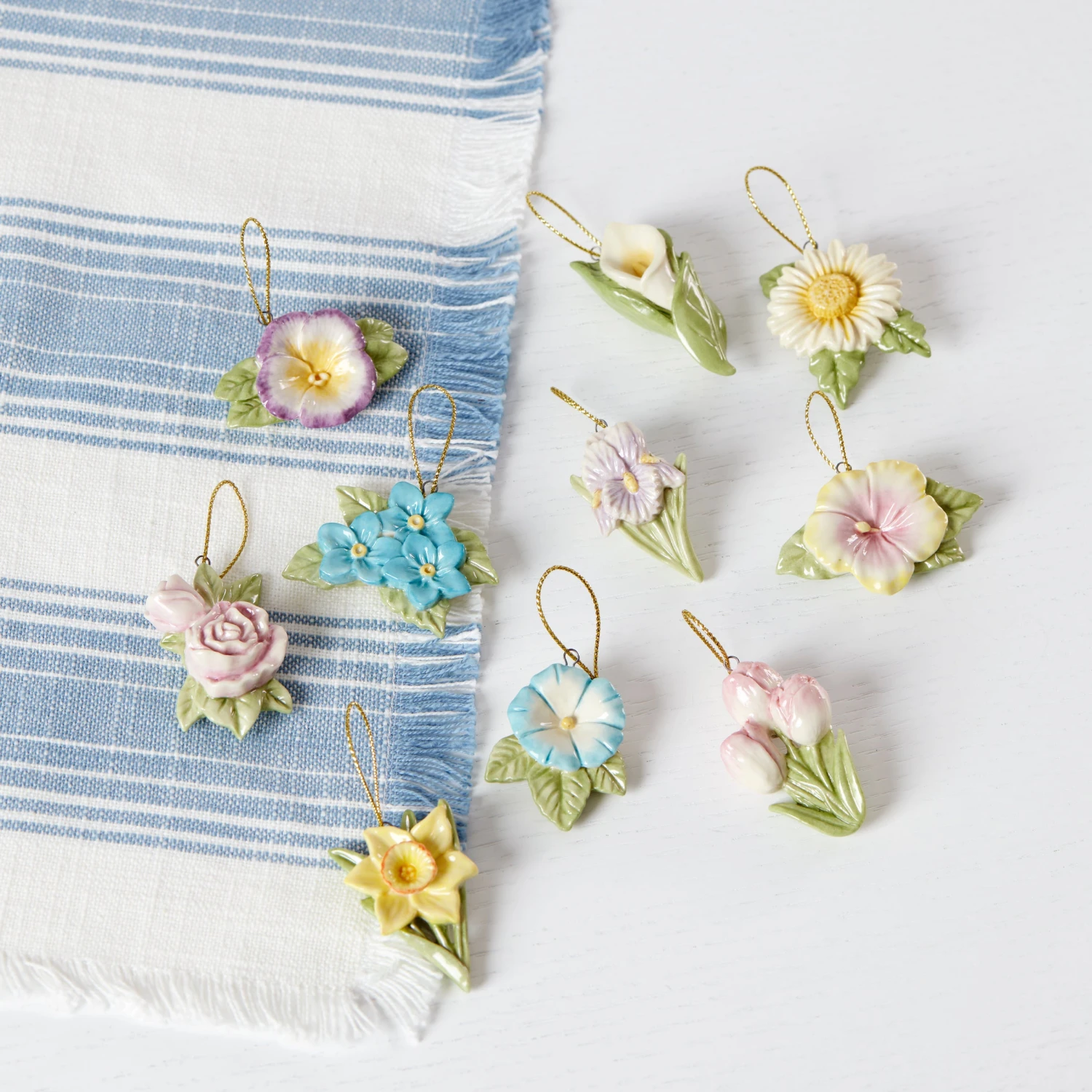 Lenox Celebrate Flowers 10-Piece Ornament Set 11 Lenox Celebrate Flowers 10-Piece Ornament Set - Image 9