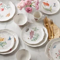 Lenox Butterfly Meadow Monarch 24-Piece Dinnerware Set -Sass Store 883090 LNP F23 FEA