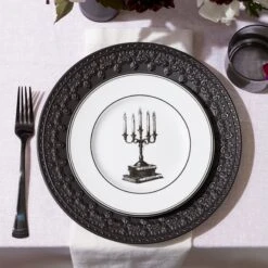 Lenox Vintage Halloween 4-Piece Dessert Plate Set 17 Lenox Vintage Halloween 4-Piece Dessert Plate Set -Sass Store 888918 891431 LNP S22 FEA 3A