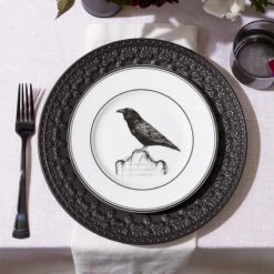 Lenox Vintage Halloween 4-Piece Dessert Plate Set 18 Lenox Vintage Halloween 4-Piece Dessert Plate Set -Sass Store 888918 891431 LNP S22 FEA 4A