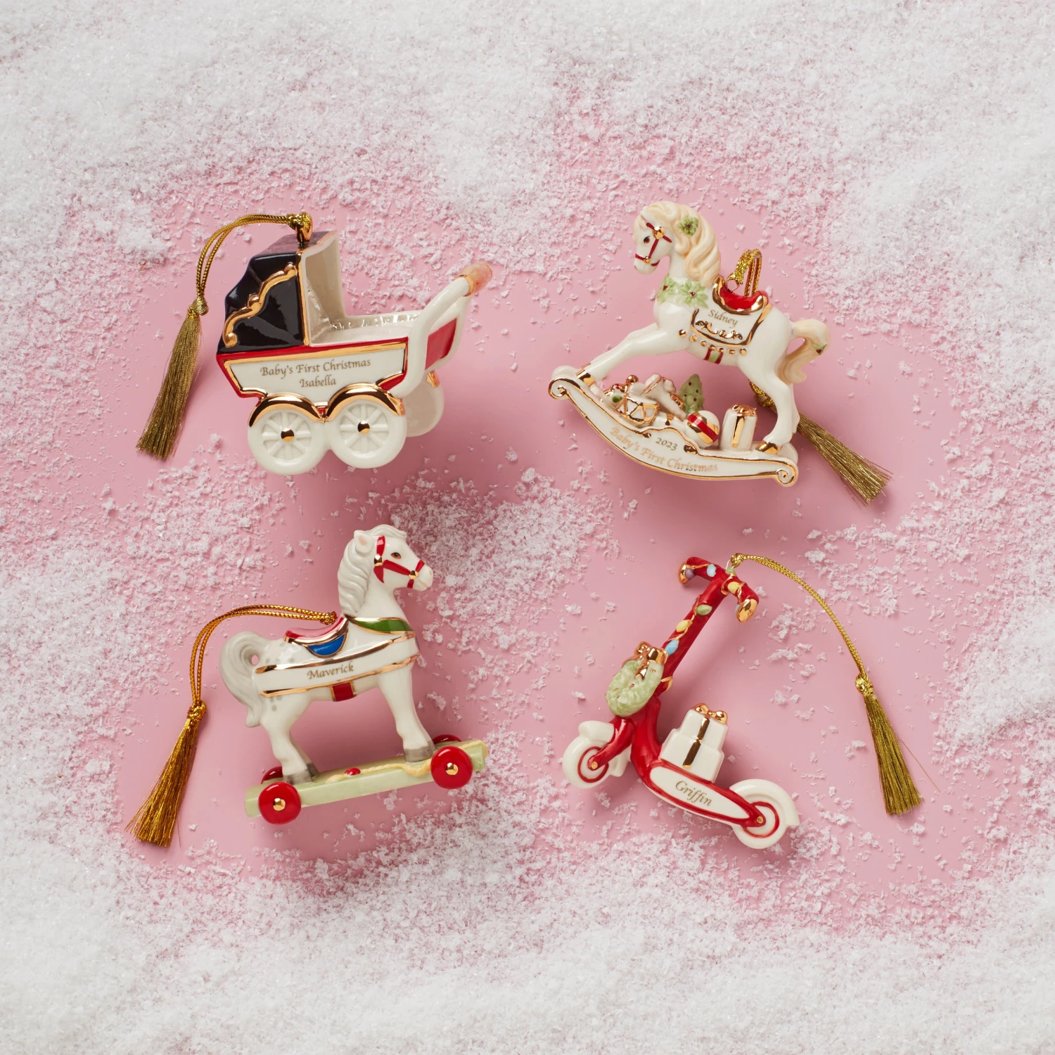 Lenox Personalized My Vintage Toy Horse Ornament 5 Lenox Personalized My Vintage Toy Horse Ornament - Image 3