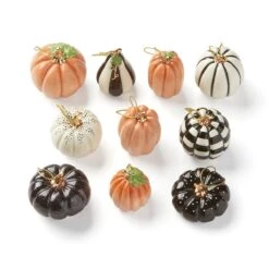 Lenox Mini Pumpkin 10-Piece Ornament Set -Sass Store 889140 wHR