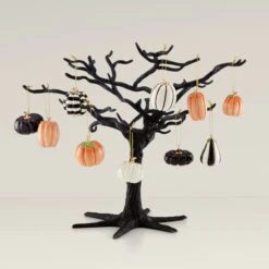 Lenox Mini Pumpkin 10-Piece Ornament & Tree Set