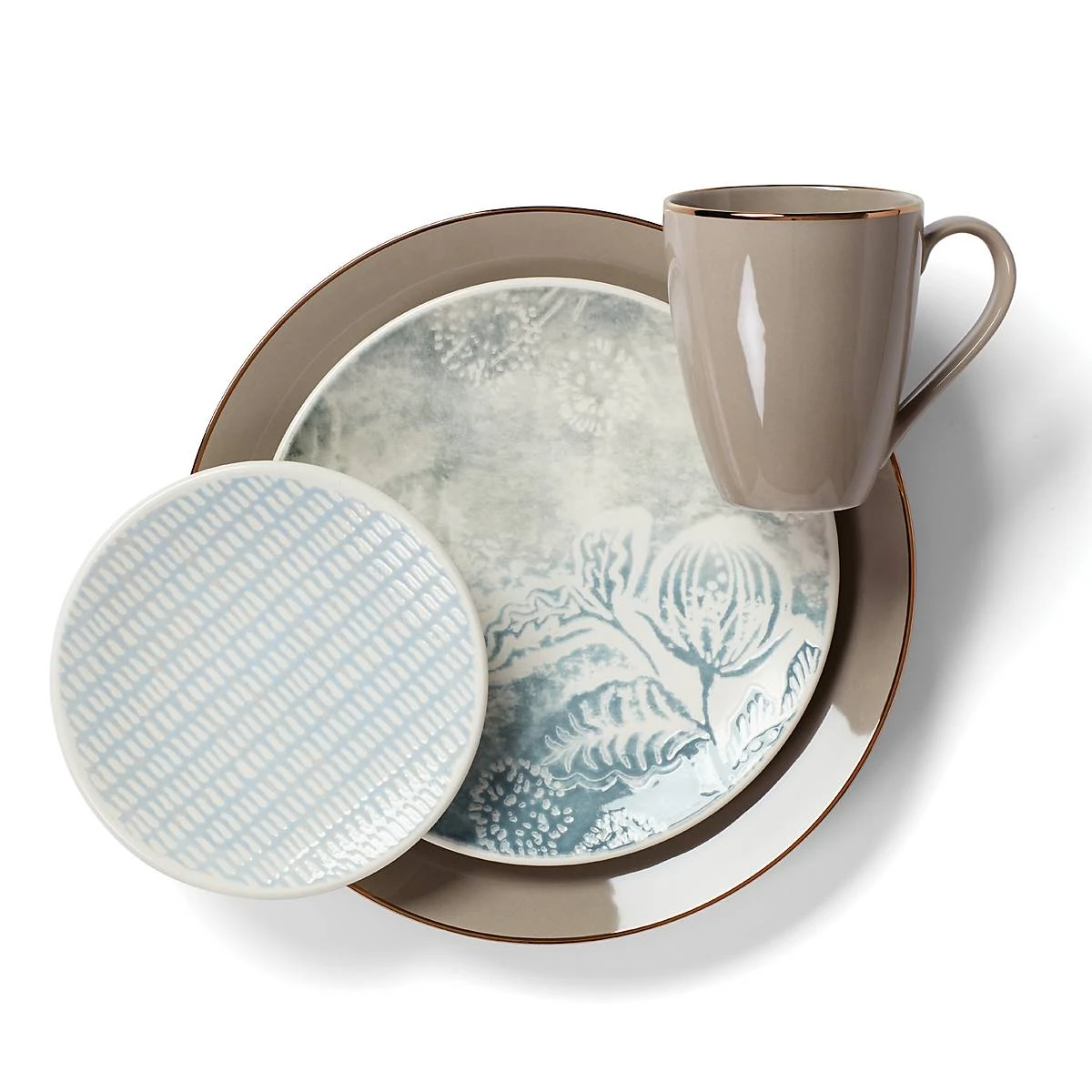 Lenox Textured Neutrals 4-piece Accent Plate Set 8 Lenox Textured Neutrals 4-piece Accent Plate Set - Image 6