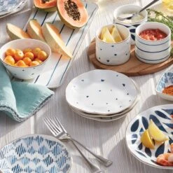 Lenox Blue Bay 4-Piece Tidbit Plate Set -Sass Store 890210 w11