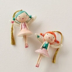 Lenox Forever Friends Fairy 2-Piece Ornament Set