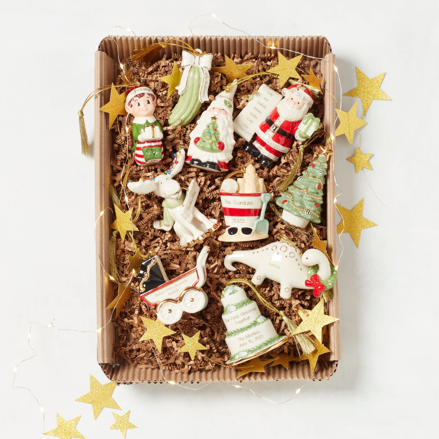 Lenox Dinosaur & Wreath Ornament 6 Lenox Dinosaur & Wreath Ornament - Image 4