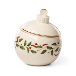 Lenox Holiday Ornament Candy Jar -Sass Store 890765 wHR