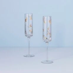 Lenox Opal Innocence Flourish 2-Piece Toasting Flute Set