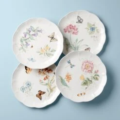 Lenox Butterfly Meadow 4-Piece Dinner Plate Set