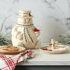 Lenox Snowman Treat Dish -Sass Store 892959 w12