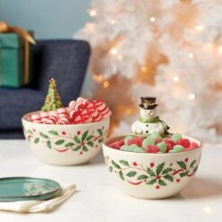 Lenox Holiday Snowman Bowl -Sass Store 893504 w12