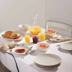 Lenox French Perle Scallop 4-Piece Dinner Plate Set -Sass Store 893547 w11