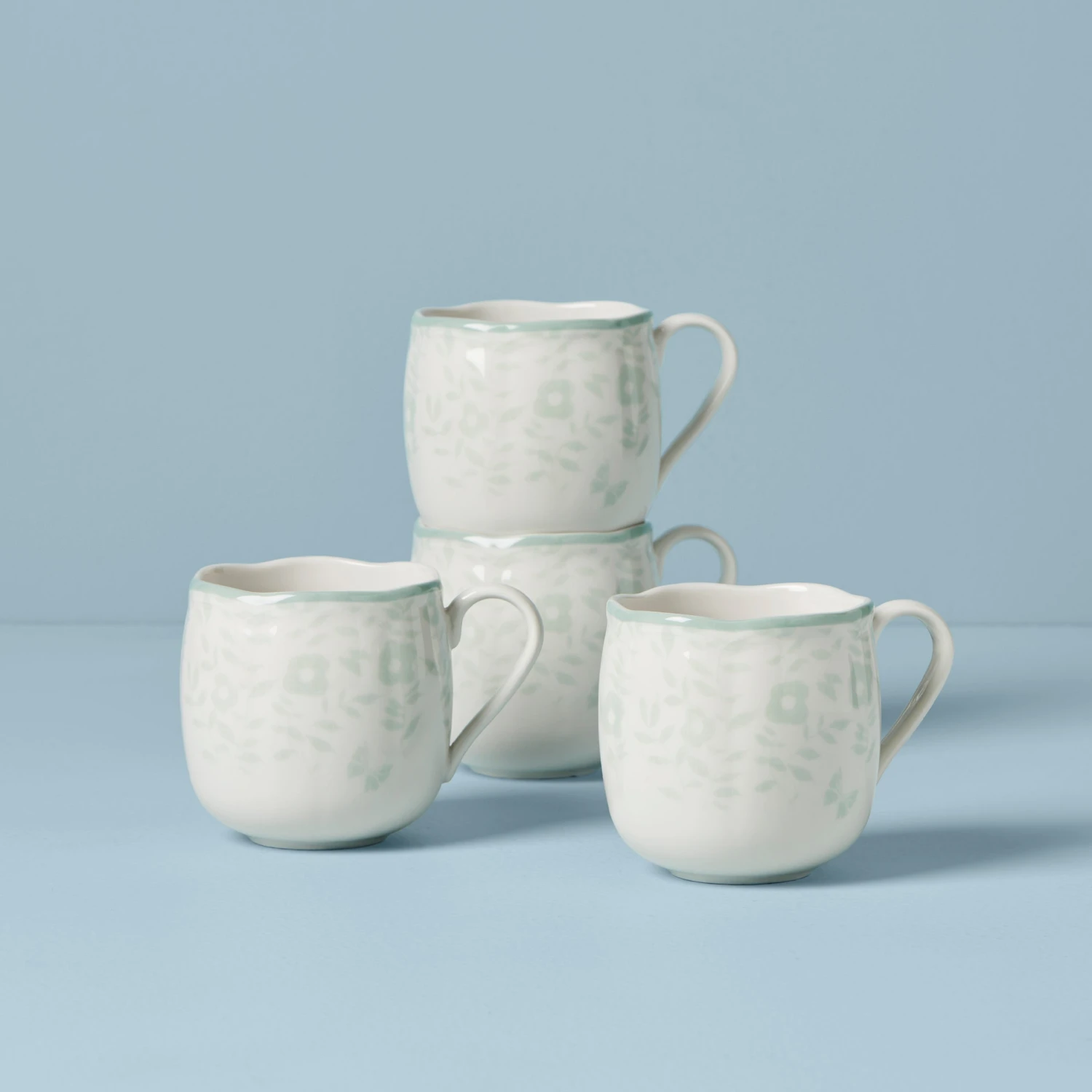 Lenox Butterfly Meadow Cottage 4-Piece Mugs 4 Lenox Butterfly Meadow Cottage 4-Piece Mugs - Image 2