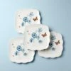 Lenox Butterfly Meadow Square 4pc Dinner Plates -Sass Store 894309 w10