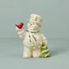 Lenox Happy Holly Days Snowman & Cardinal Lit Figurine -Sass Store 894404 w10 1