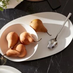 Lenox LX Collective White Oval Tray -Sass Store 894666 894665 LNP FEA 1