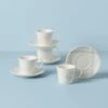 Lenox Oyster Bay 8PC Espresso Cup & Saucer Set 2 Lenox Oyster Bay 8PC Espresso Cup & Saucer Set -Sass Store 894677 W10 2