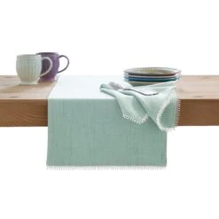 Lenox French Perle Ice Blue Runner