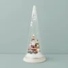 Lenox Lit Christmas Cone With Santa Scene -Sass Store 895173 W10