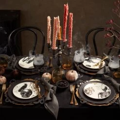 Lenox Vintage Gold Halloween Dessert Plates, Set Of 4 19 Lenox Vintage Gold Halloween Dessert Plates, Set Of 4 -Sass Store 895321 895246 877880 894251 890691 LNP F23 GIF SM