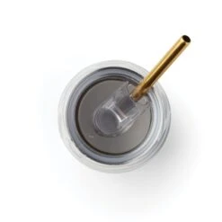 Lenox Blue Bay Leaf Stainless Steel Wine Tumbler & Straw -Sass Store 895731 LNP F23 4