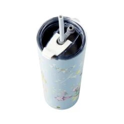 Lenox Butterfly Meadow Light Blue Tumbler With Straw -Sass Store 895742 LNP F23 3 ALT