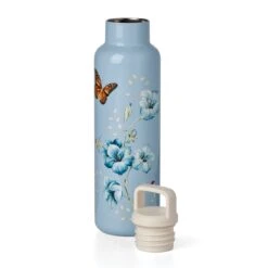 Lenox Butterfly Meadow Light Blue Insulated Water Bottle -Sass Store 895743 LNP S24 3