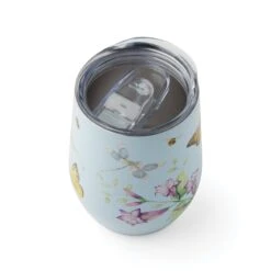 Lenox Butterfly Meadow Light Blue Stainless Wine Tumbler 8 Lenox Butterfly Meadow Light Blue Stainless Wine Tumbler -Sass Store 895744 LNP F23 3