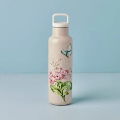 Lenox Butterfly Meadow Pink Insulated Water Bottle