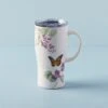 Lenox Butterfly Meadow Purple Stainless Car Coffee Mug -Sass Store 895750 LNP F23 PDP