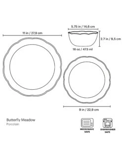 Lenox Butterfly Meadow Cottage 12-Piece Dinnerware Set -Sass Store PDP Visual BM 12PPS 42b2e143 b411 4f8c ac87 f1fa138b5a4a